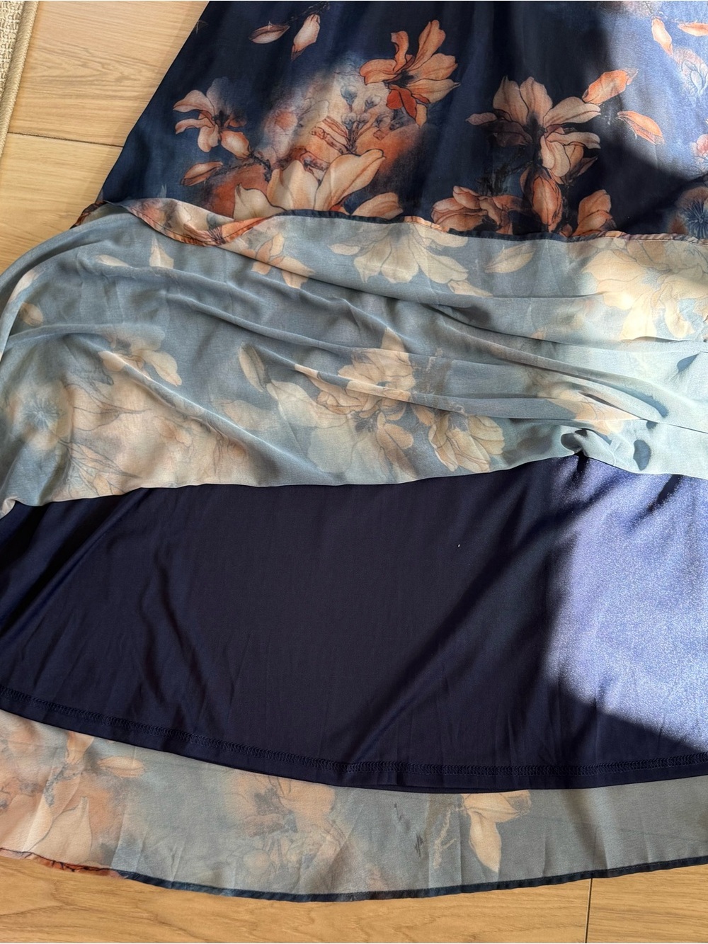 Baltic Born Rebecca Maxi Dress Dark Blue Floral XL - Picture 2 of 9